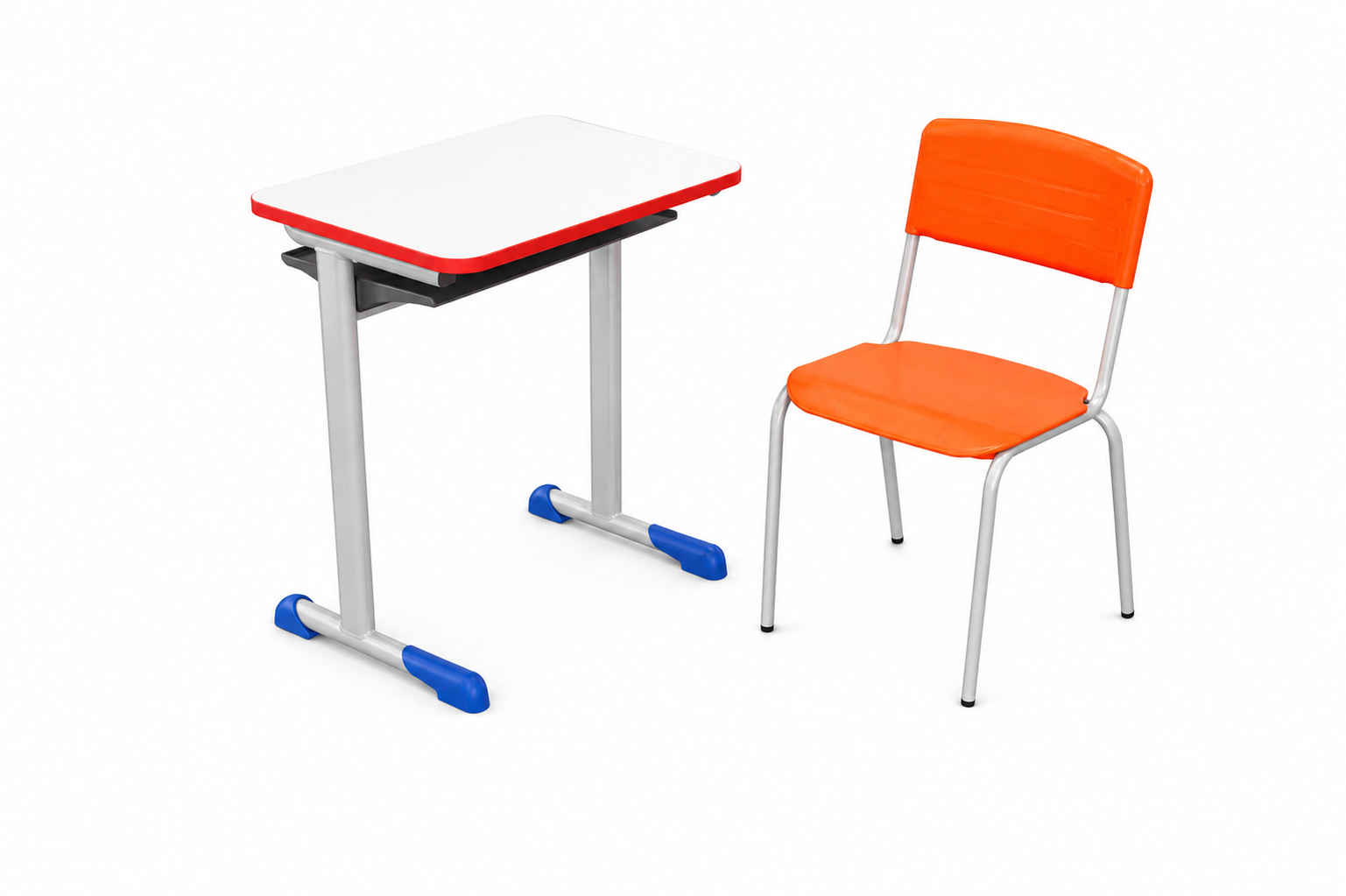 HZ-CB-930 — desk and chair set, angled view