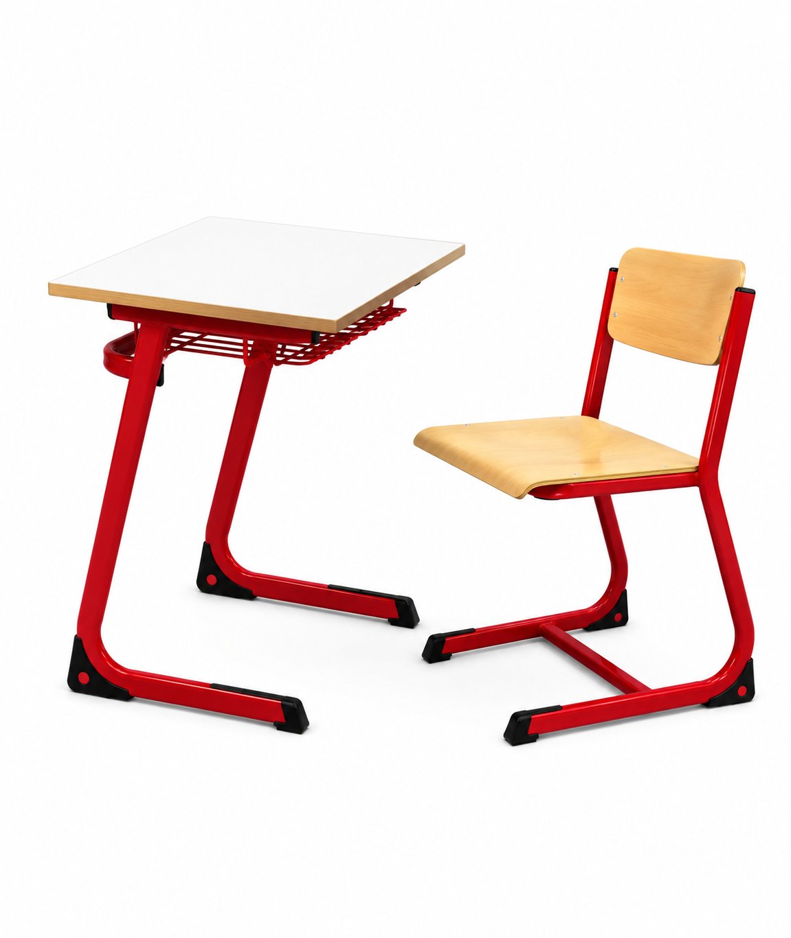 HZ-CD-101 — side profile: desk + chair