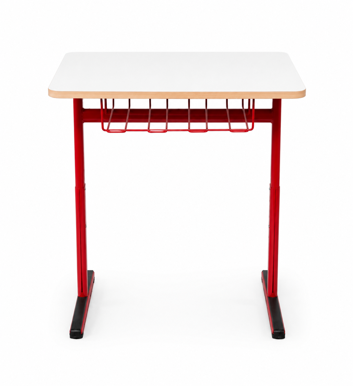 HZ-CD-955 Red-frame classroom desk & chair — view 2