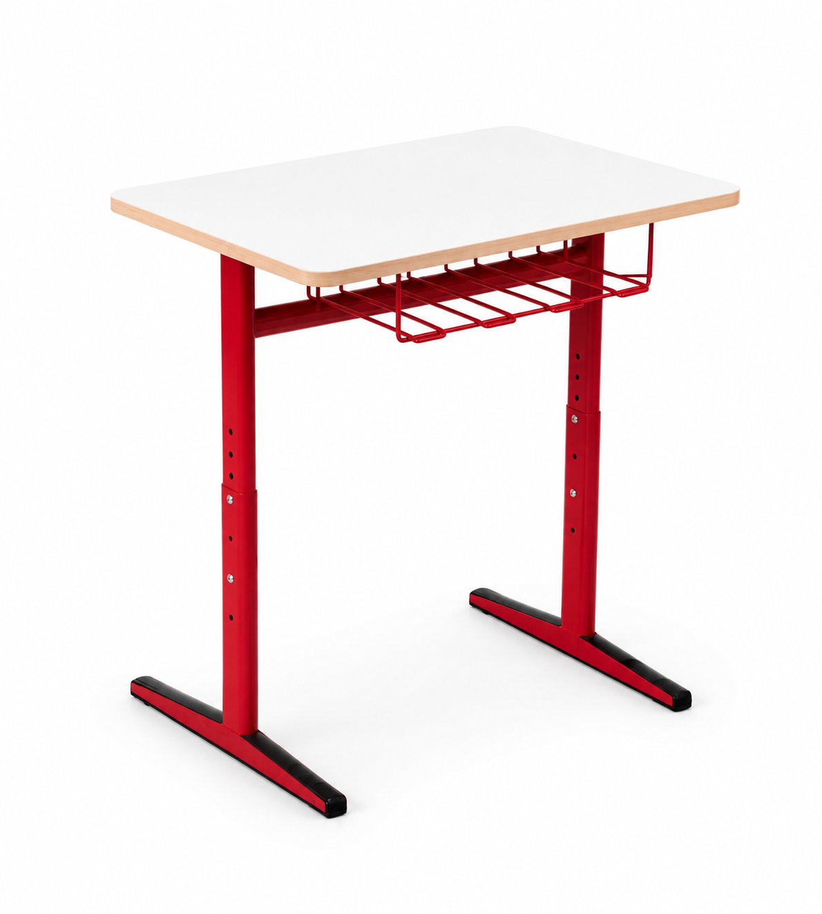 HZ-CD-955 Red-frame classroom desk & chair — view 4