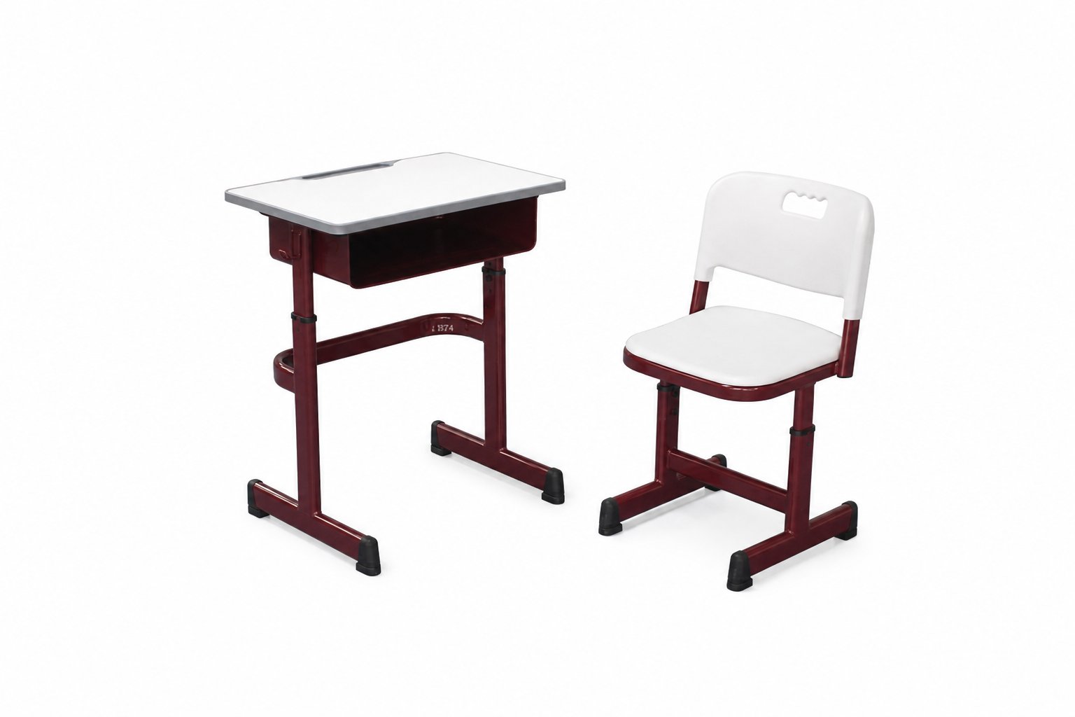 HZ-CG-820 — desk and chair set, angled view