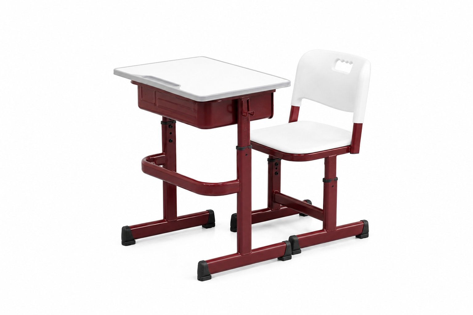HZ-CG-820 — desk and chair set, three-quarter view