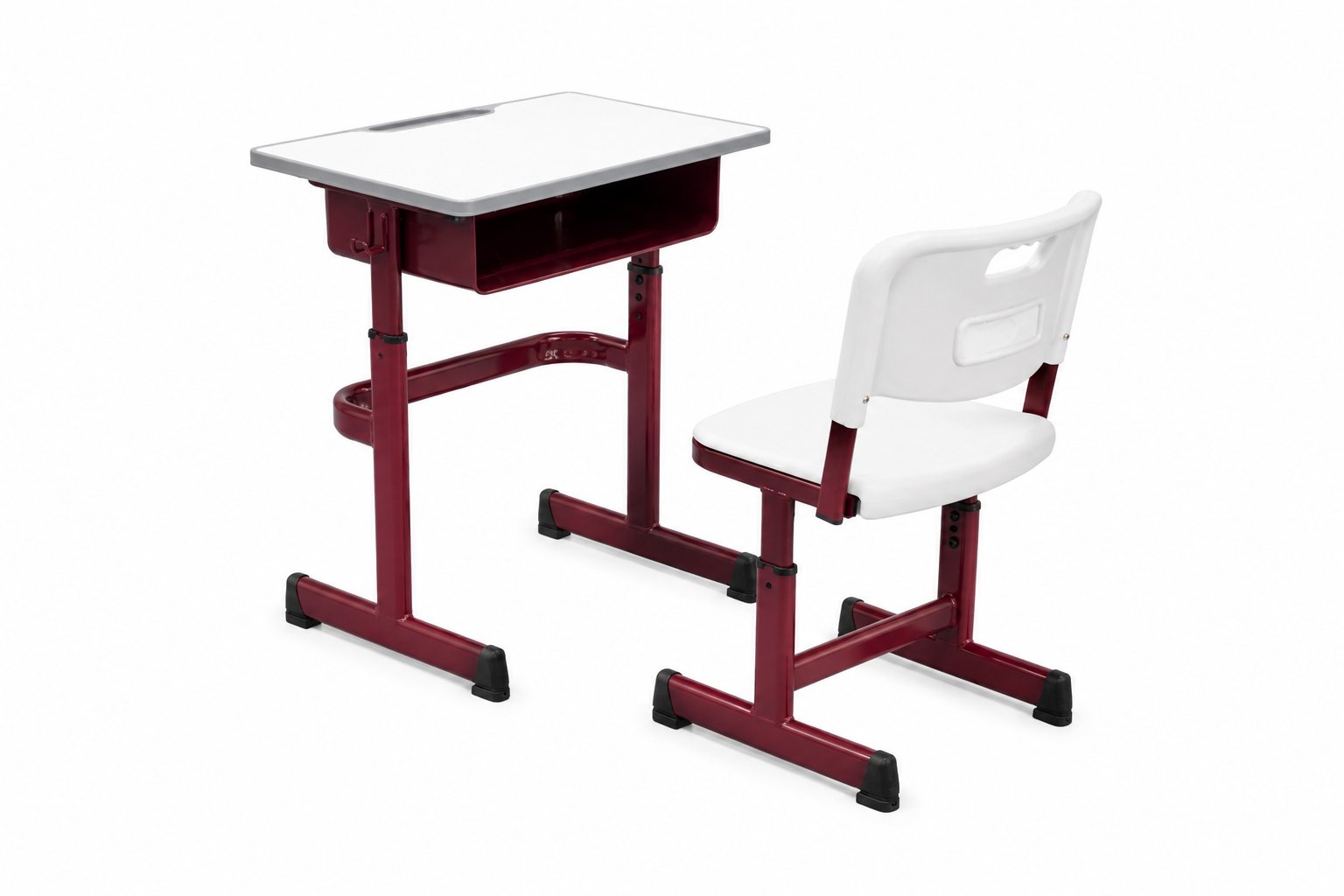 HZ-CG-820 — desk and chair set, three-quarter view alternate
