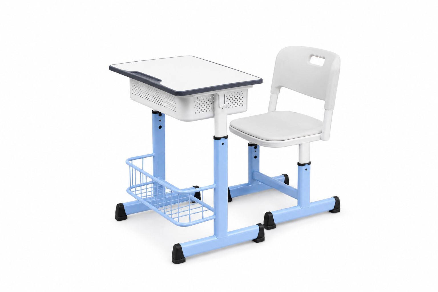 HZ-CM-935 — desk and chair set, alternate three-quarter view