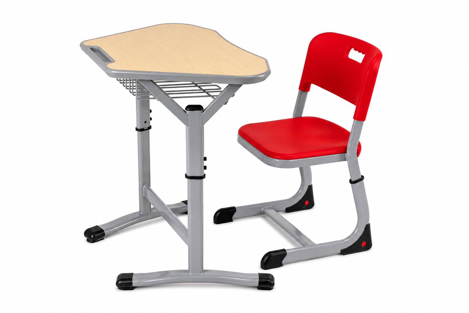 HZ-CS-715 — desk and chair set, angled view