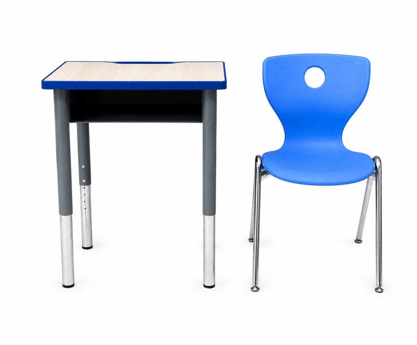 HZ-CT-602 — desk and chair set, front view