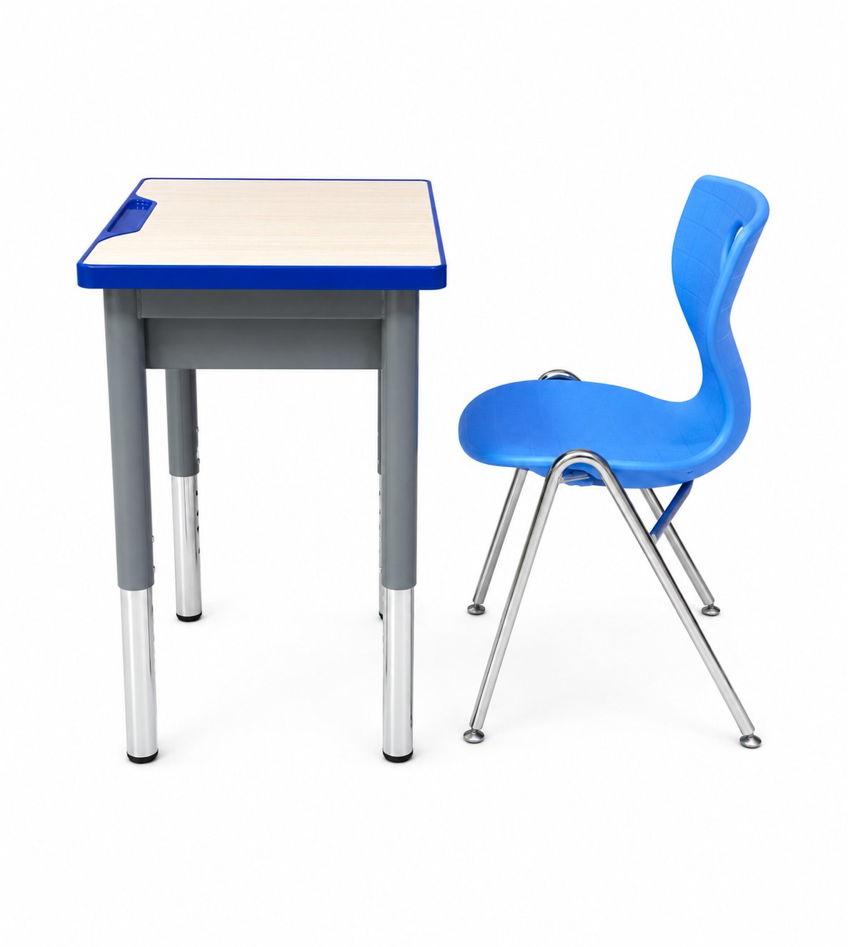 HZ-CT-602 — desk and chair set, angled view